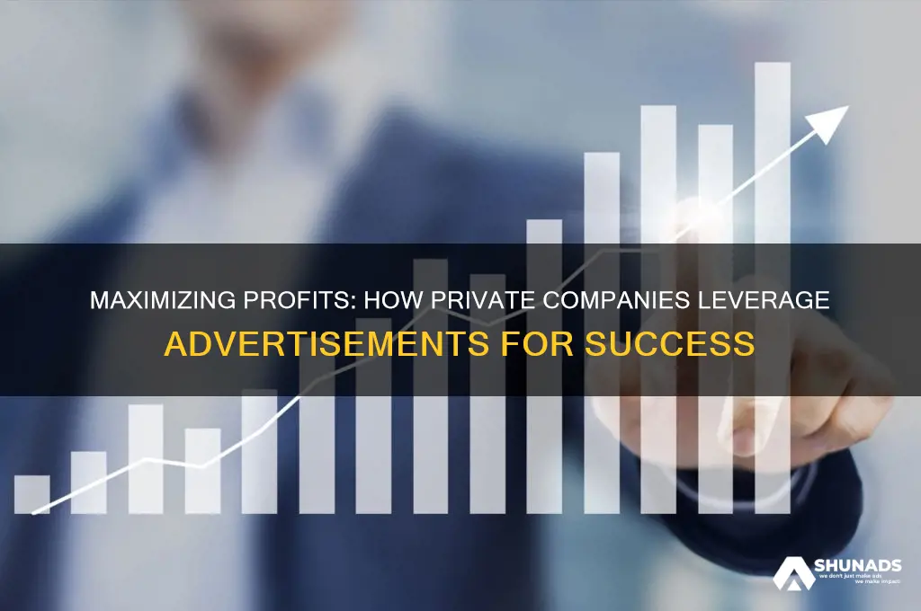 how do private companies benefitting from advertisements