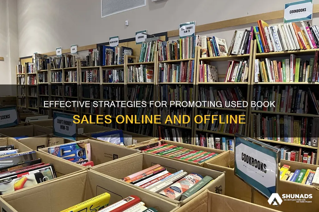 how do used book sales get advertised