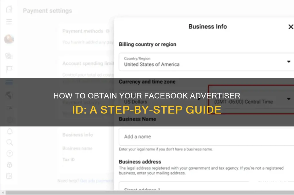 how do we get a facebook advertiser id