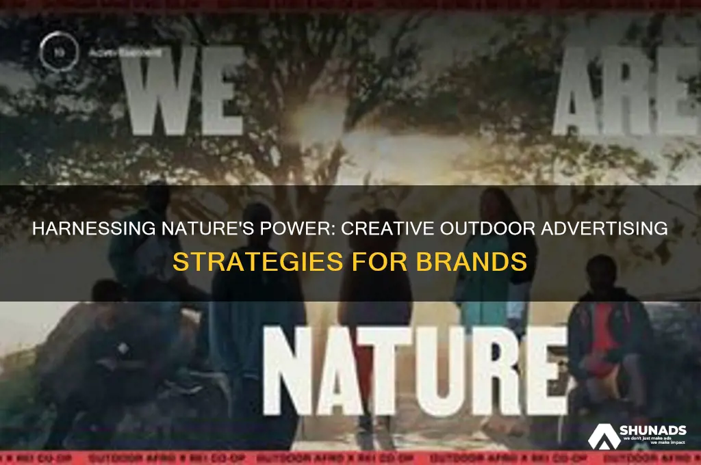 how do we use outdoors in advertising
