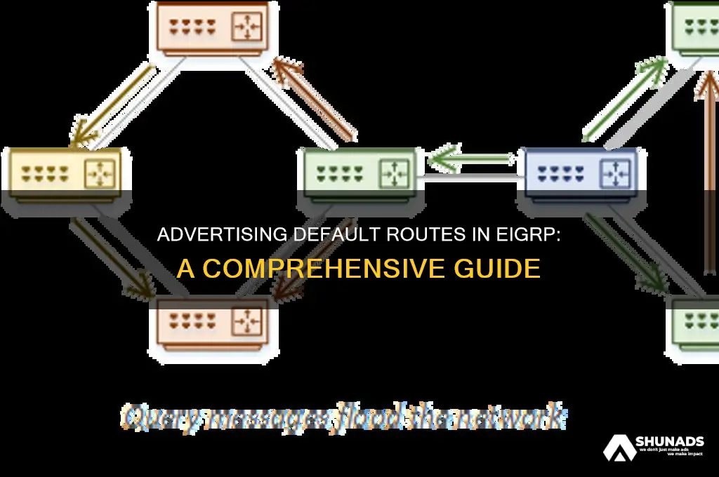 how do you advertise a default route using eigrp