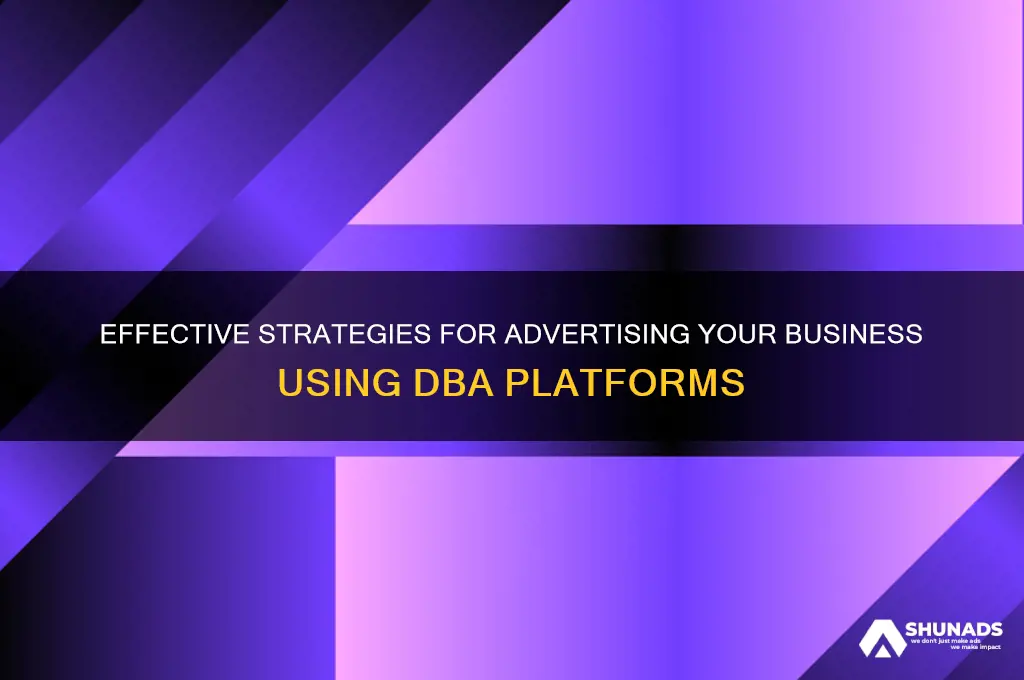 how do you advertise using dba