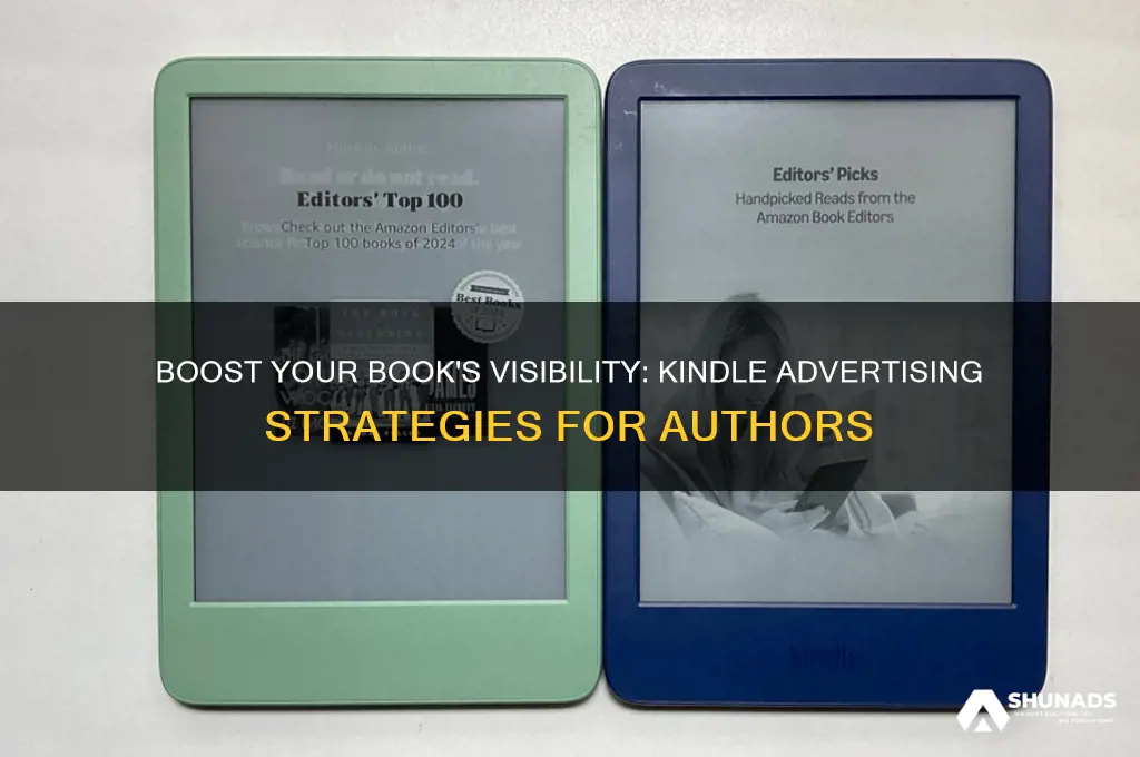 how do you get books advertised on kindle