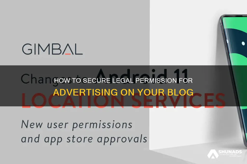 how do you get permission to advertise on your blog