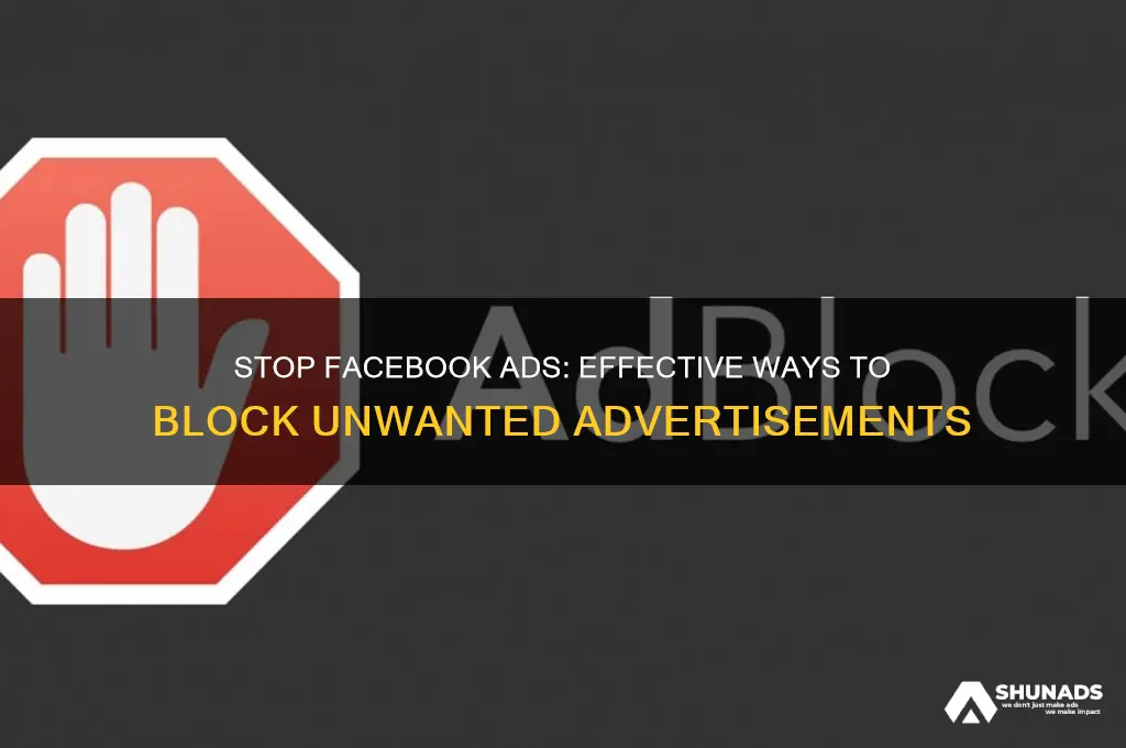 how do you stop advertisements on facebook