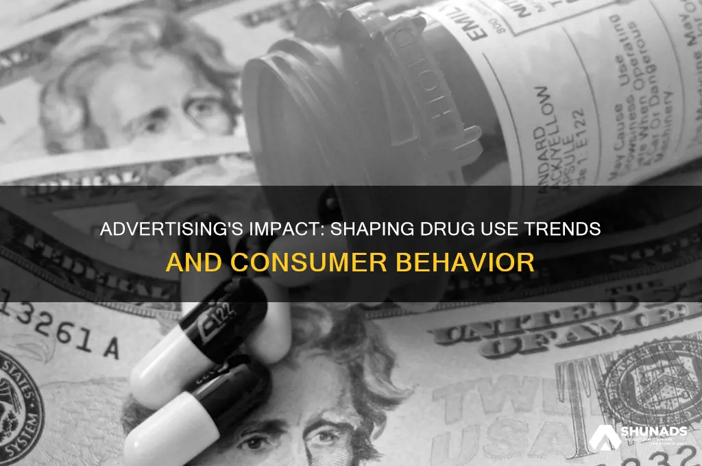 how does advertising influence drug use