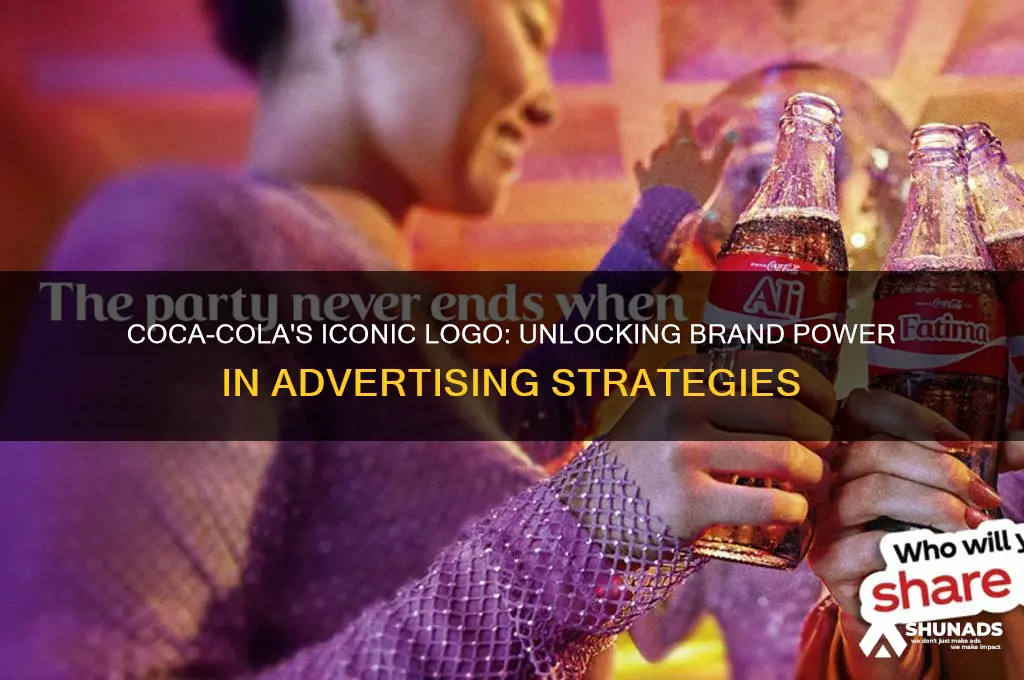 how does coca cola use logos in advertising