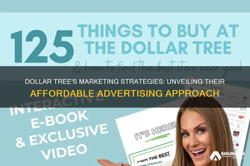 how does dollar tree advertise their company