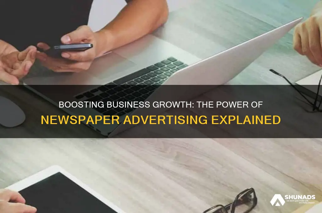 how does newspaper advertising help a business