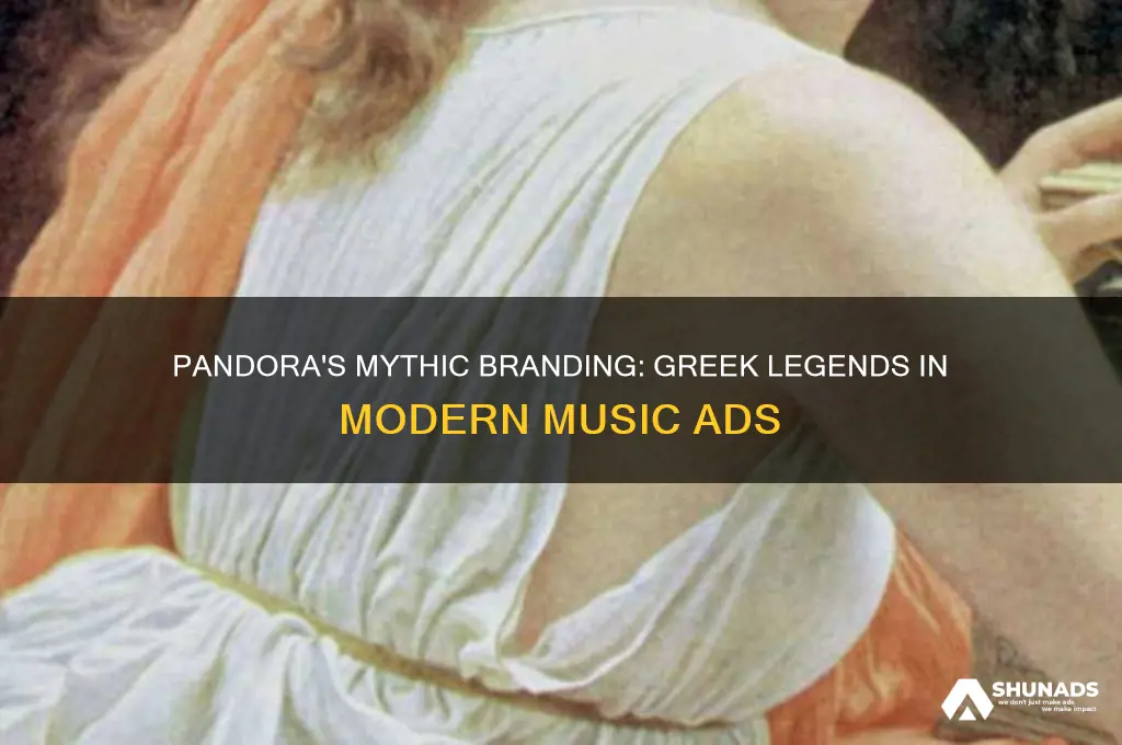 how does pandora music use greek mythology in advertising