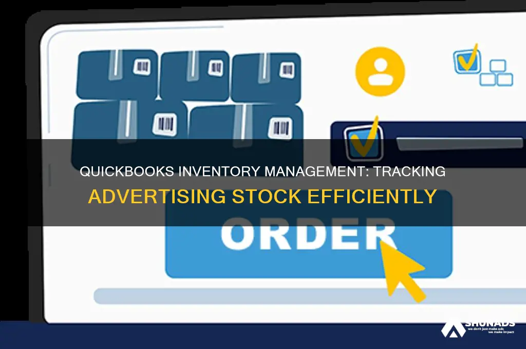 how does quickbooks handle inventory used for advertising