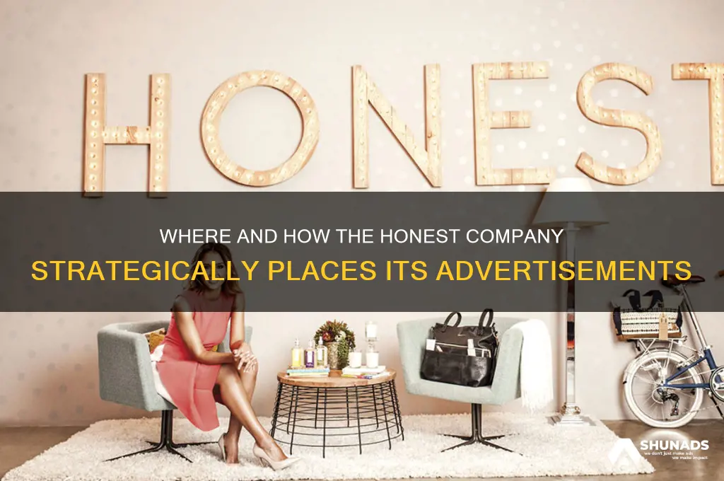 how does the honest company advertise where