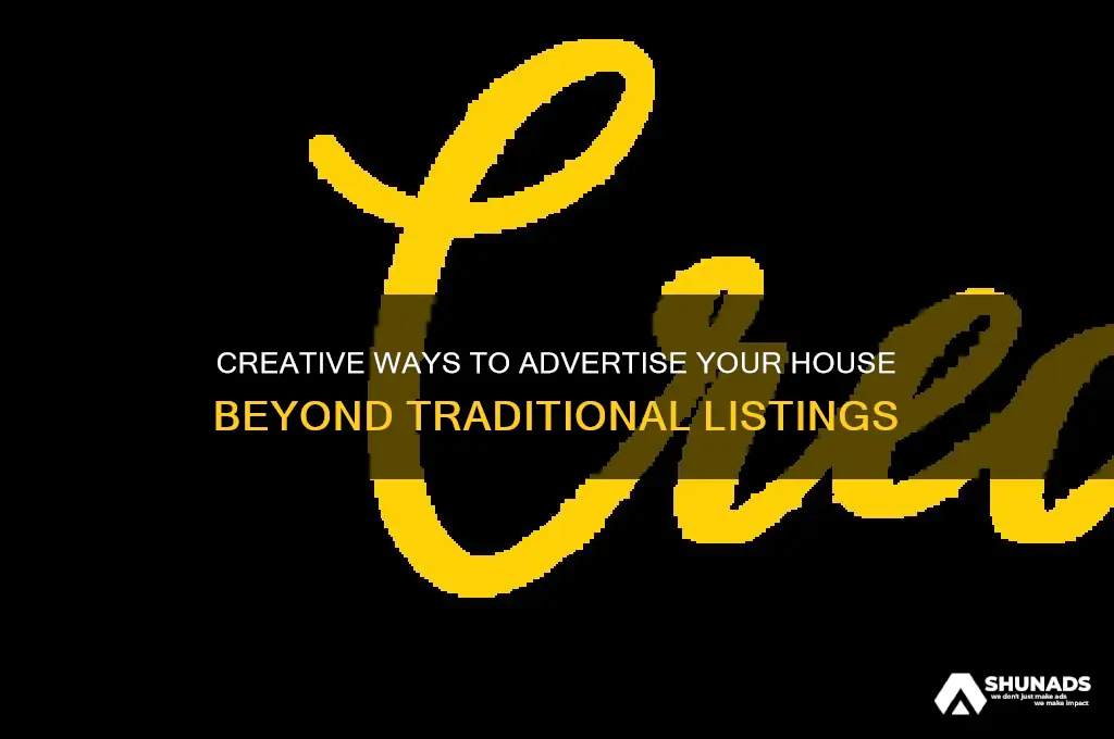 how else can you advertise yiour house