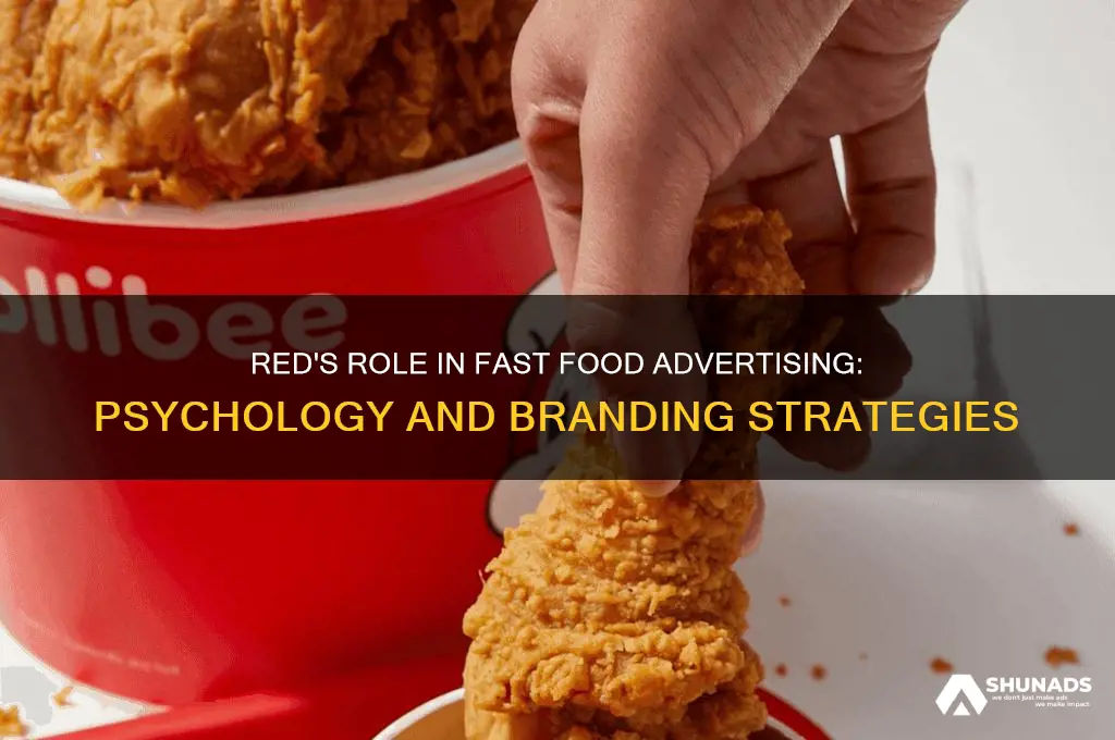 how fast food uses red to advertise