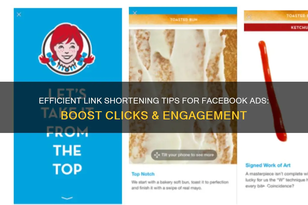 how i can shorten a link for facebook advertisement