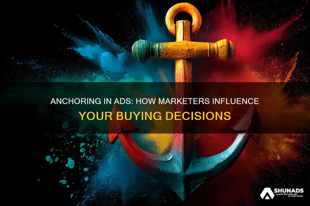 how is anchoring used in advertisements