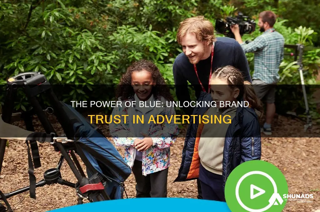 how is blue used in advertising