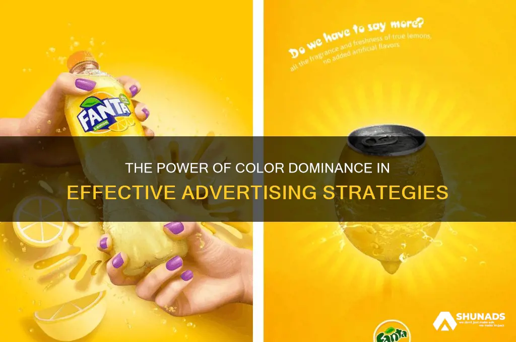 how is color dominance used in advertising