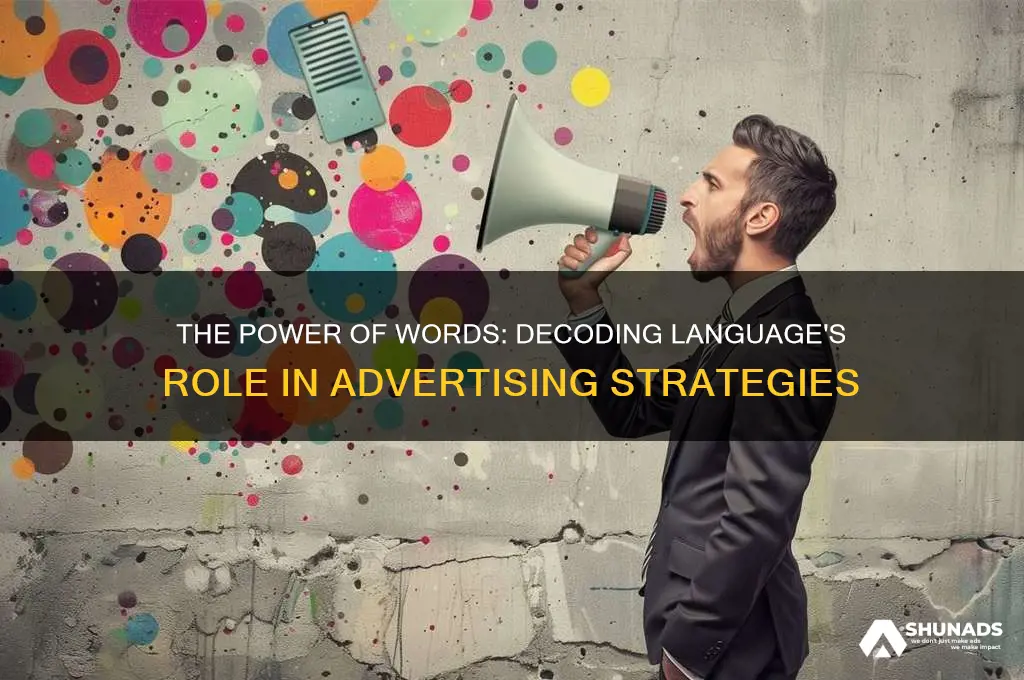 how is language used in advertising