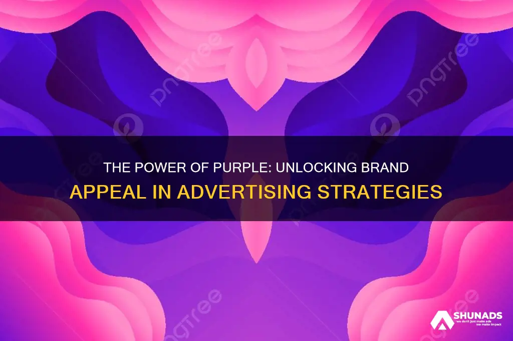 how is purple used in advertising