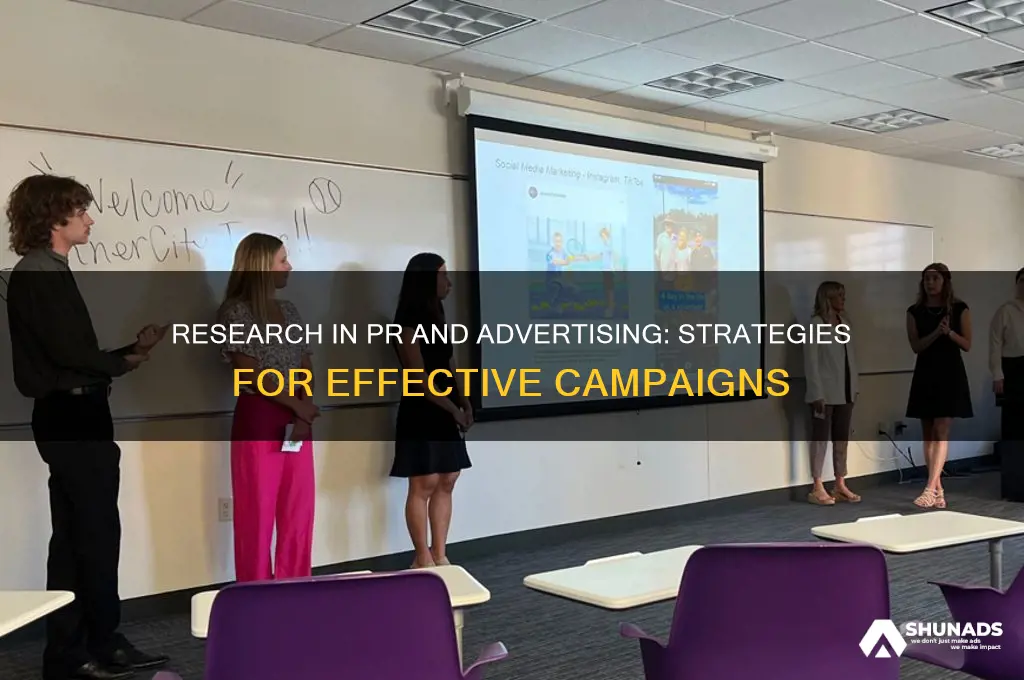 how is research used in pr and advertising
