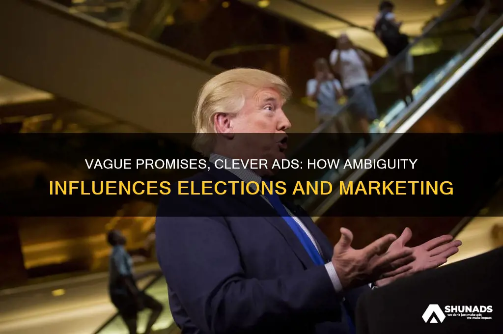 how is vagueness used by candidates and advertisers