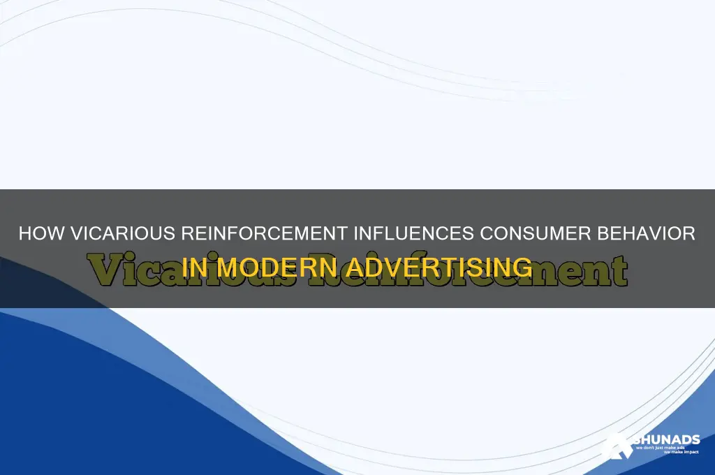 how is vicarious reinforcement used in advertising