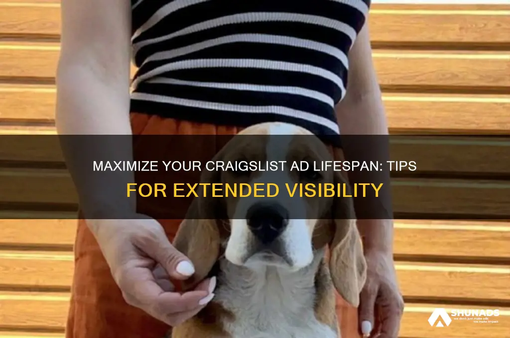 how long can you advertise on craigslist