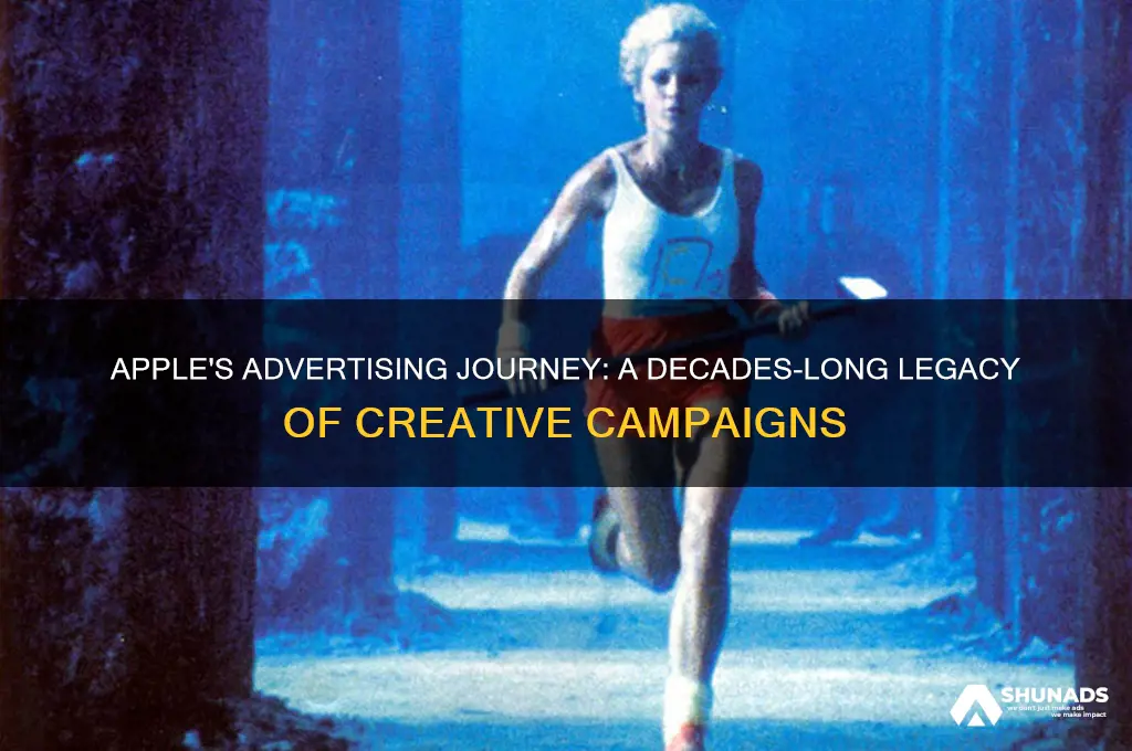 how long has apple been into advertising business