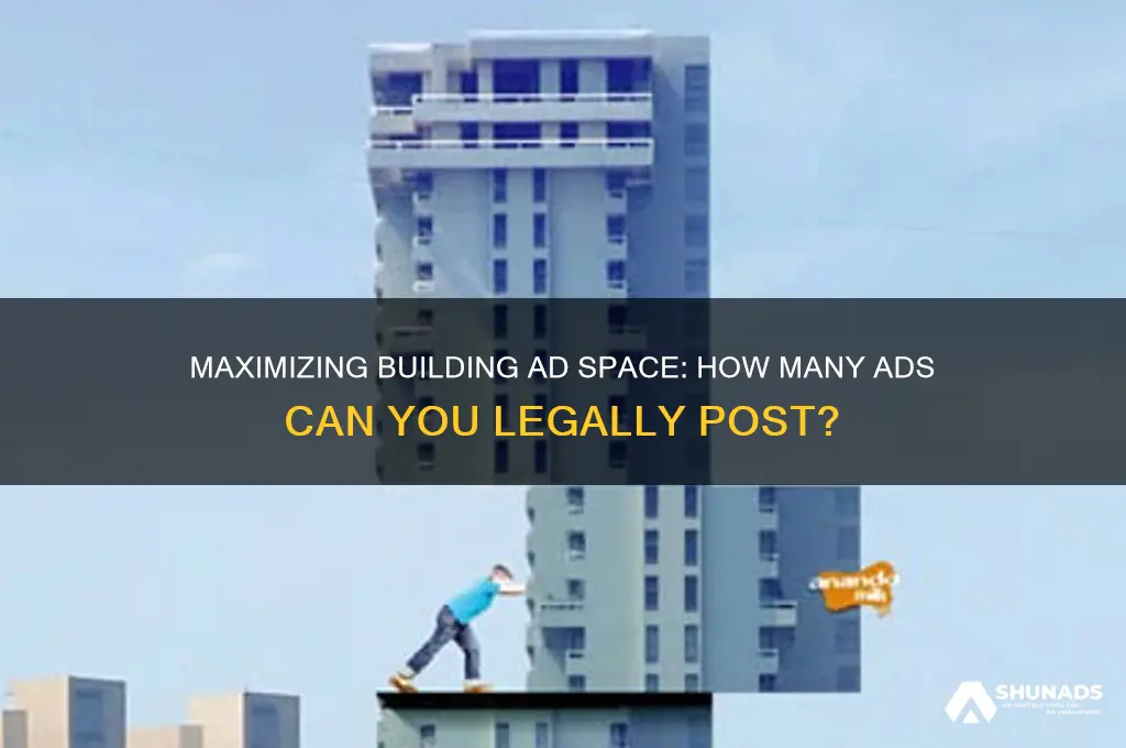 how many advertisements can i post on my building