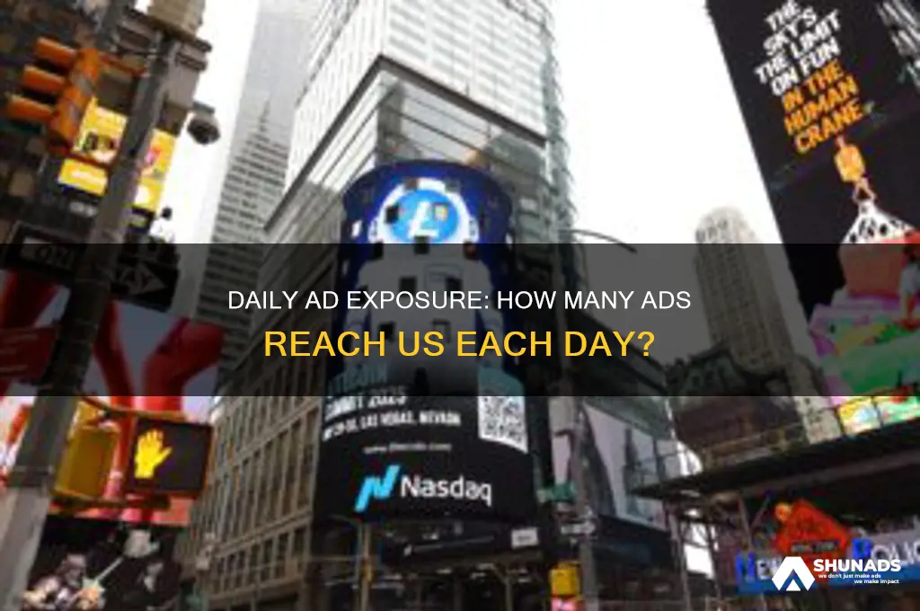 how many advertisements get through to a person daily