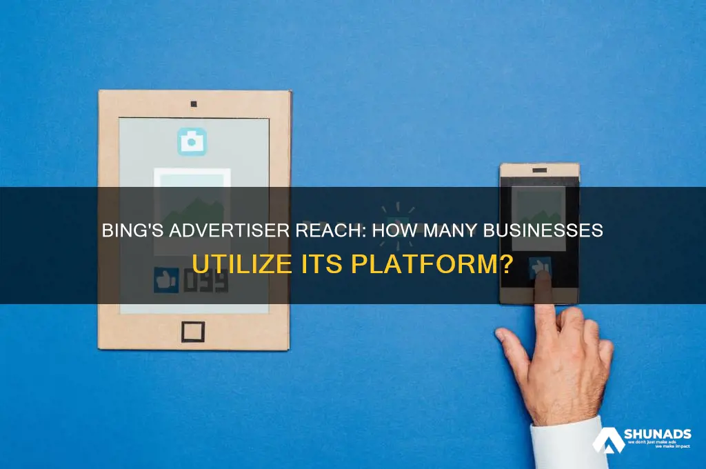 how many advertisers use bing