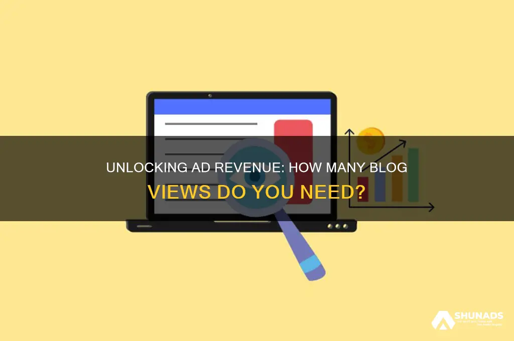how many blog views to get advertising