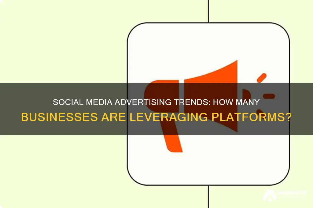 how many business advertise on social media