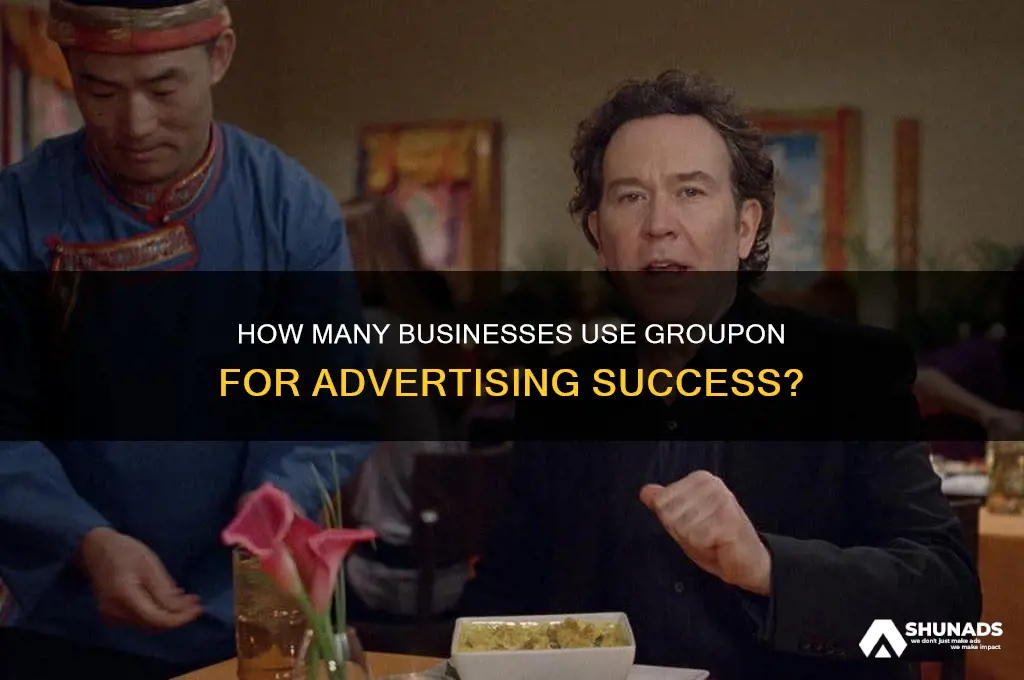 how many businesses advertise on groupon