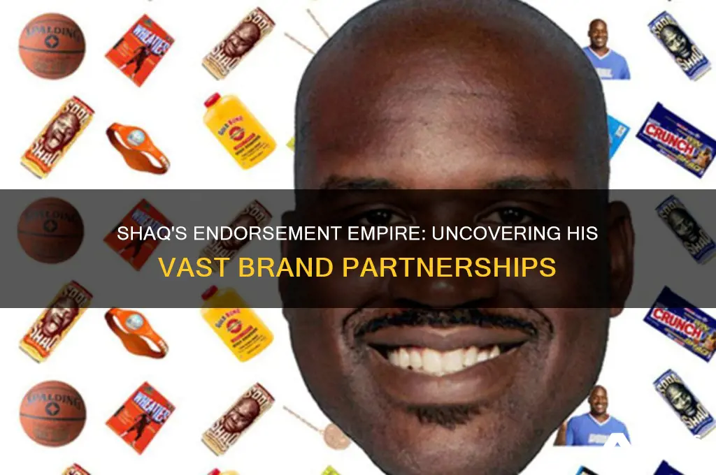 how many companies does shaq advertise for