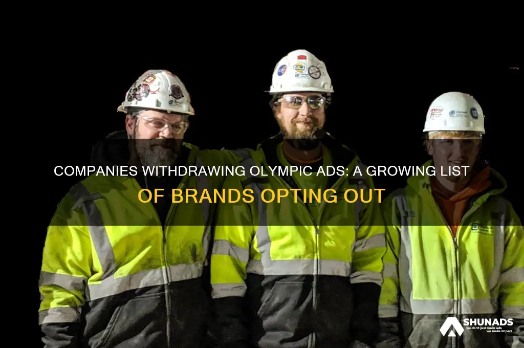 how many companies have pulled advertising from the olympics
