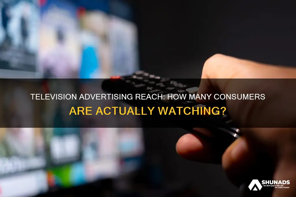 how many concumers are reached using television advertisments