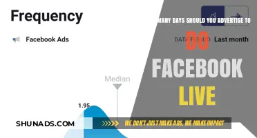 Optimal Facebook Live Frequency: How Many Days Should You Advertise?
