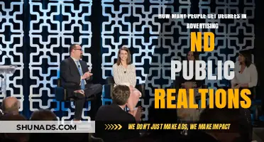 Advertising and Public Relations Degrees: How Many People Pursue Them?