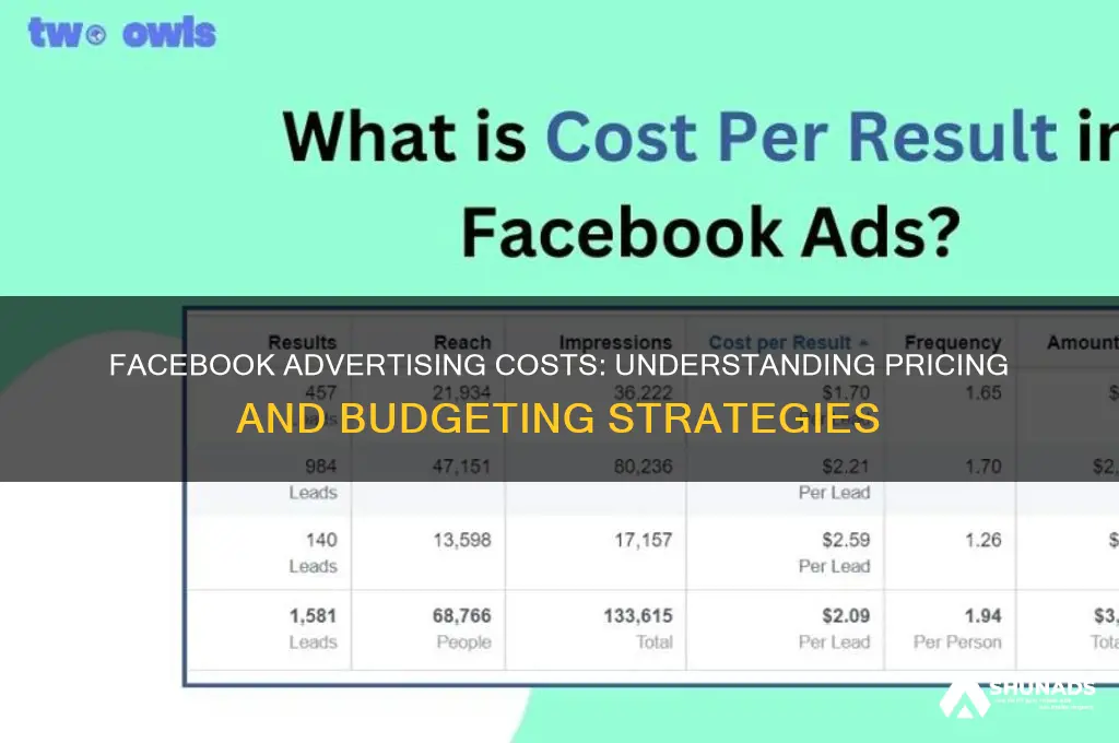 how mich is advertising on facebook