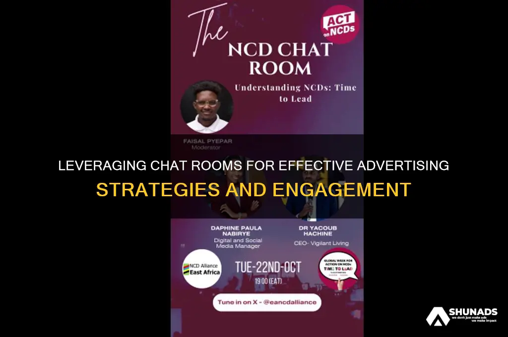 how might a chat room be used for advertising