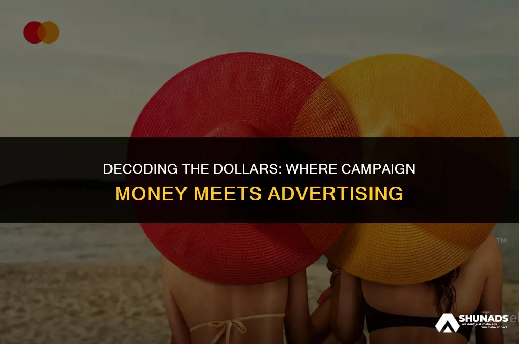 how much of campaign money is spent on advertising