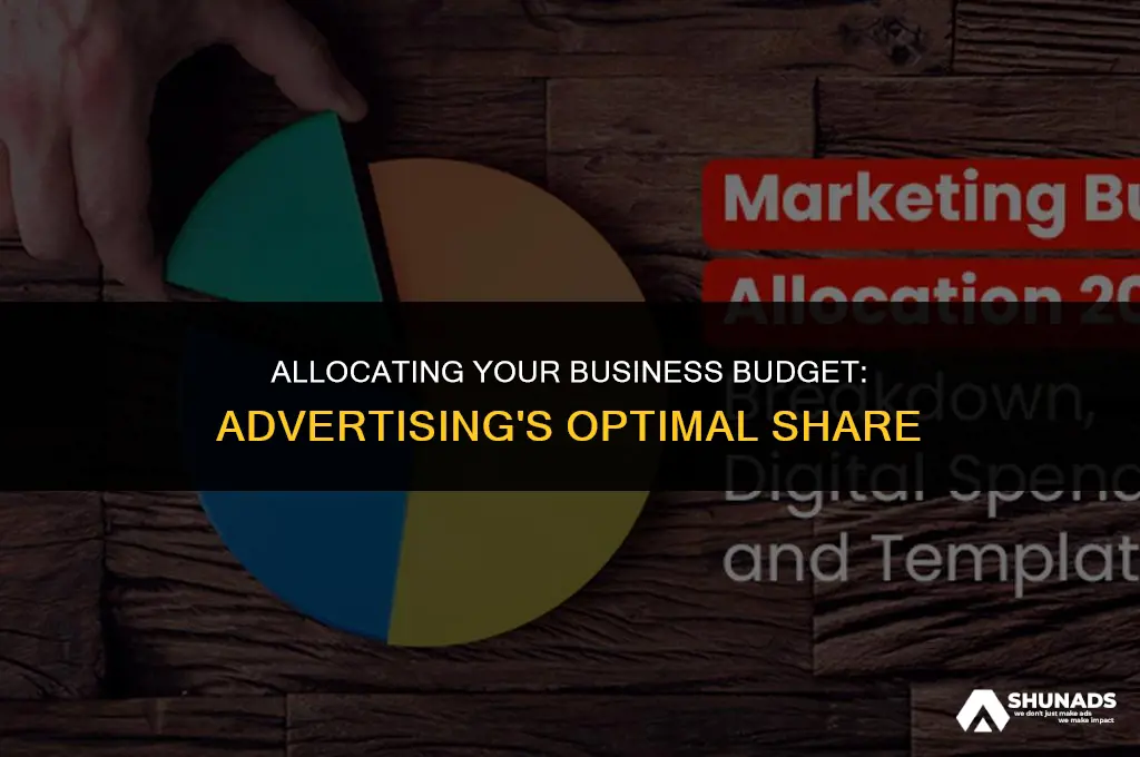 how much of my budget for business should be advertising