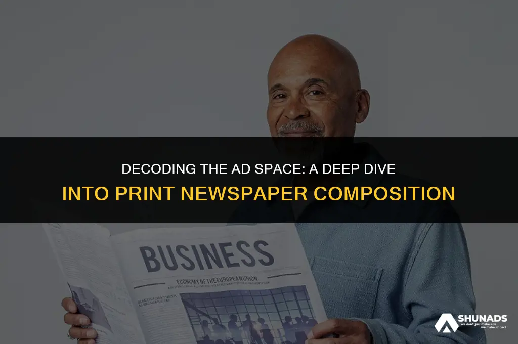 how much of print newspaper is made up of advertisements