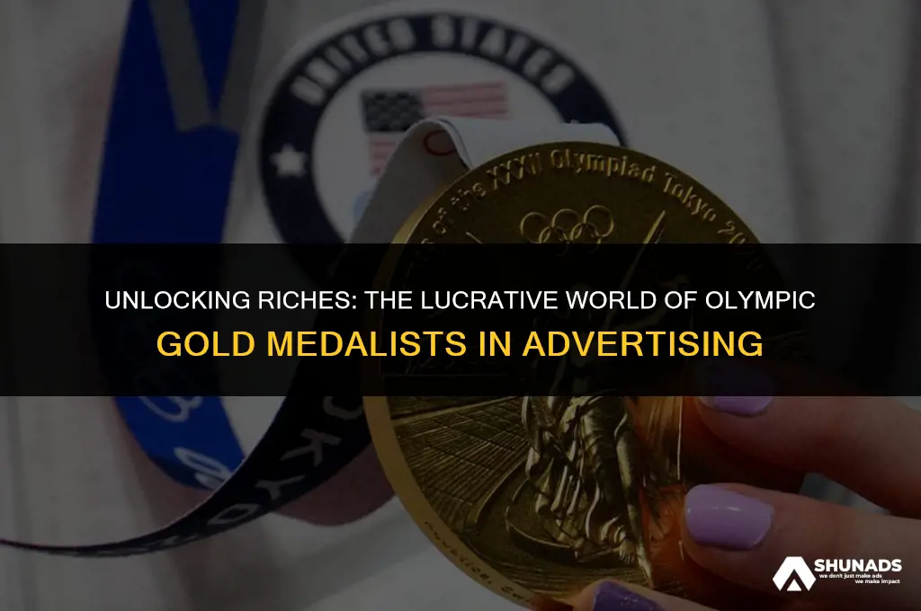 how much olympic gold medal make on advertising