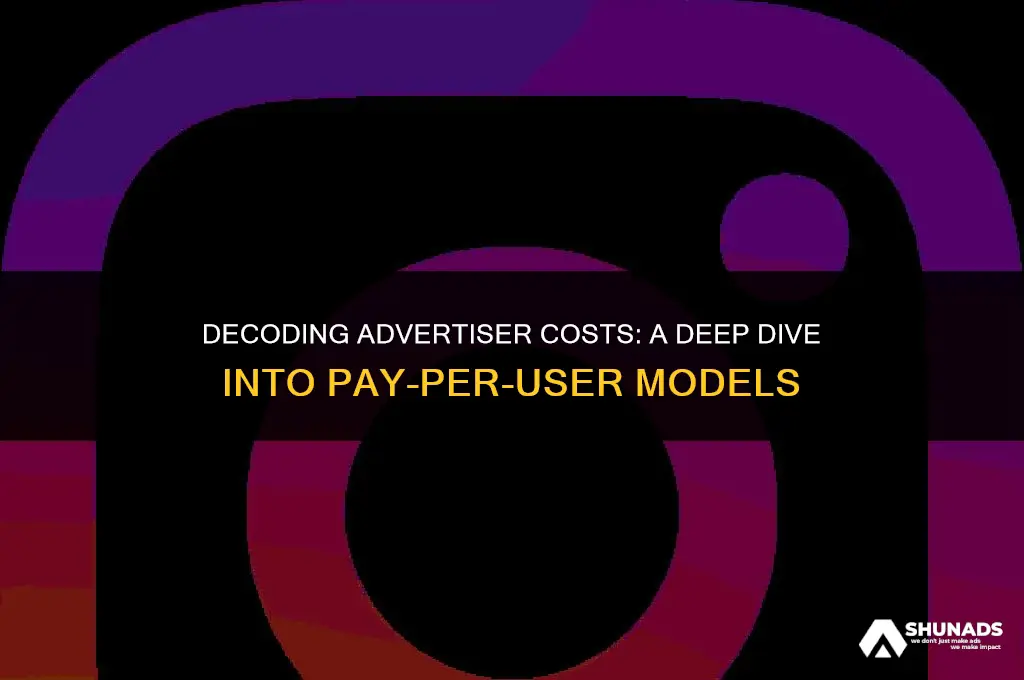 how much per user does an advertiser pay