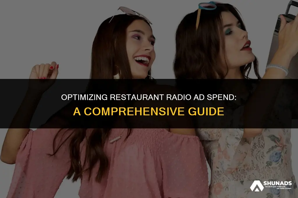 how much should a restaurant pay for radio advertisments