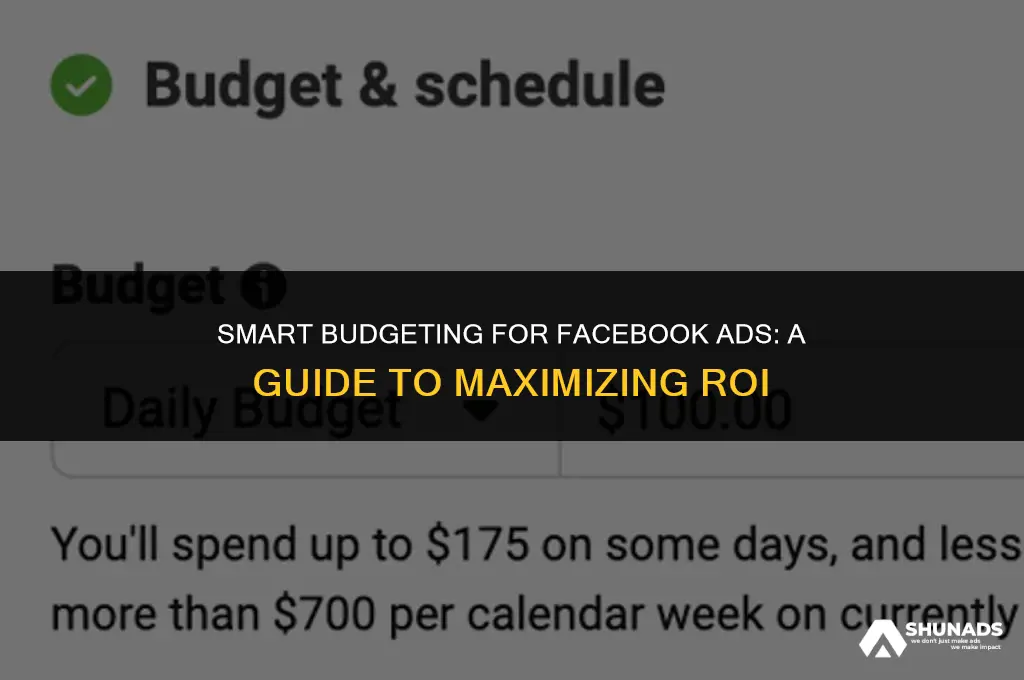 how much should i budget for advertising on facebook