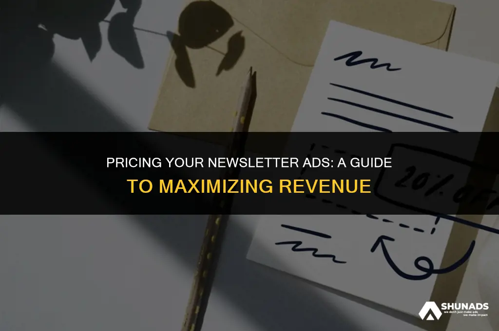 how much should i charge for advertising in my newsletter